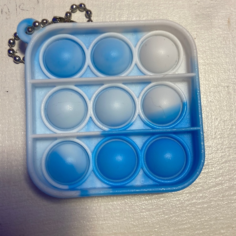 Cute pop it keychain